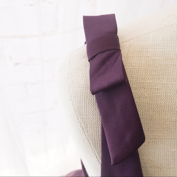 ALFRED ANGELO Purple Satin Women's Dress Size 8 - Picture 6 of 12